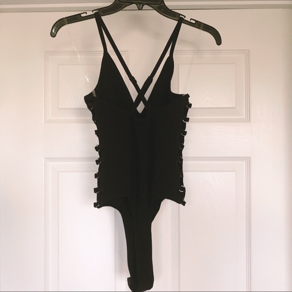 NWOT Bozzolo Bodysuit in Black Size Small - Picture 3 of 9